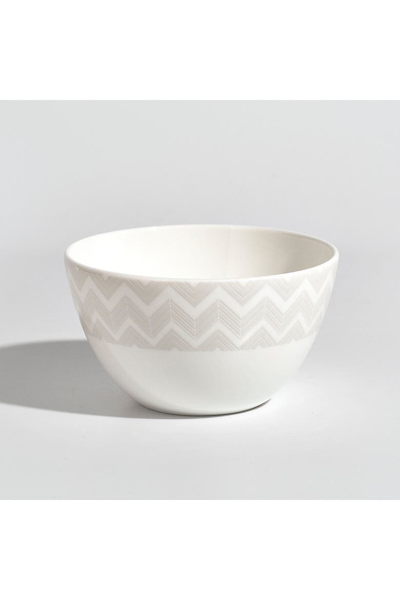 Rice Bowl 6 Pcs. Set, Alternate, color, White