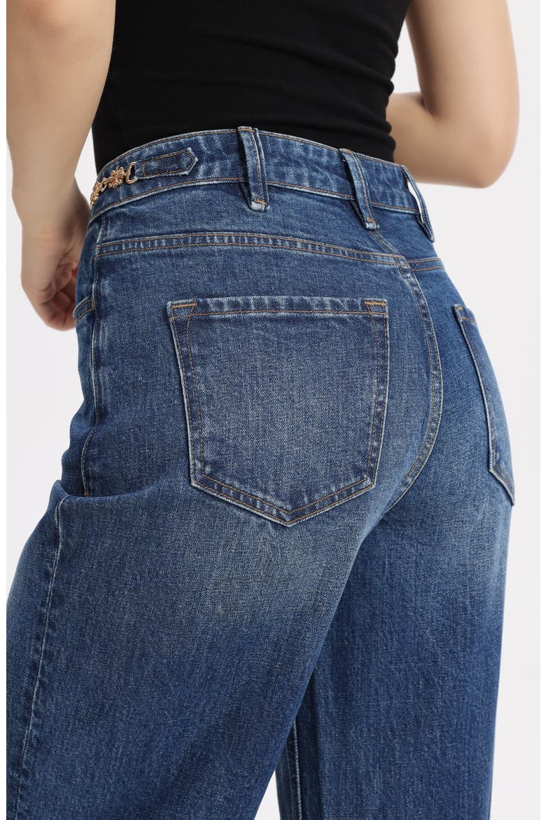 High Waist Straight Leg Jeans, Alternate, color, RELIC