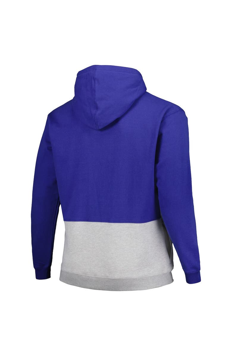 FANATICS Men's Fanatics Branded Royal Golden State Warriors Big & Tall Anorak Half-Zip Hoodie, Alternate, color, Royal