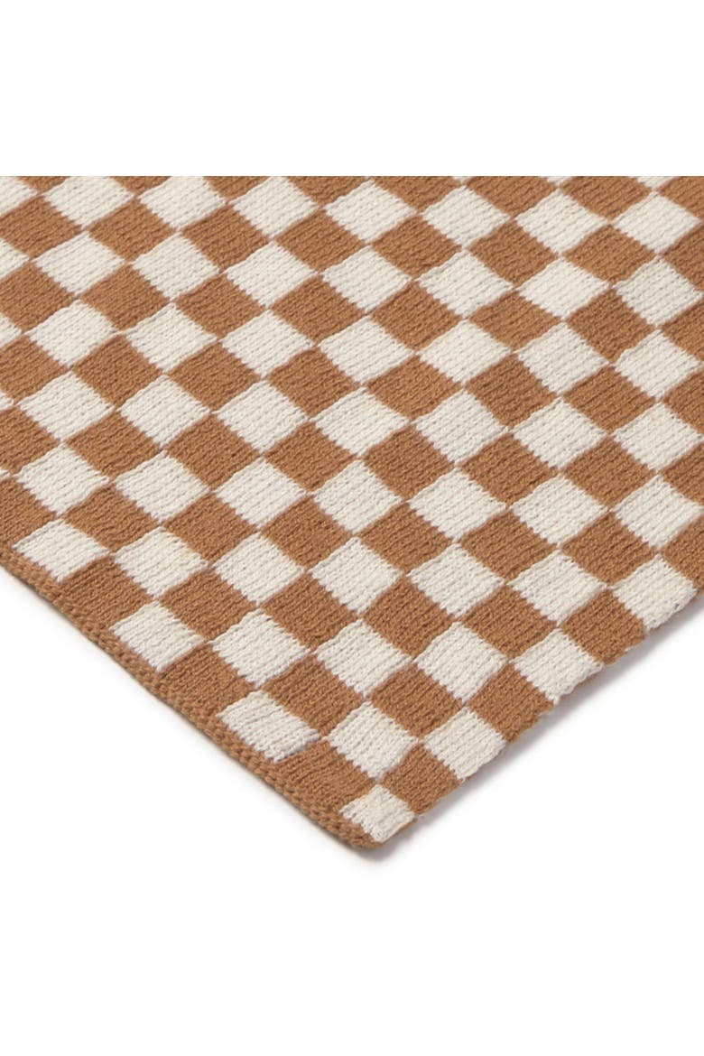 Knitted Blanket Tiles, Alternate, color, Natural/Toffee