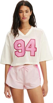 COTTON ON BODY Women's Active Mesh Cropped Graphic Tee