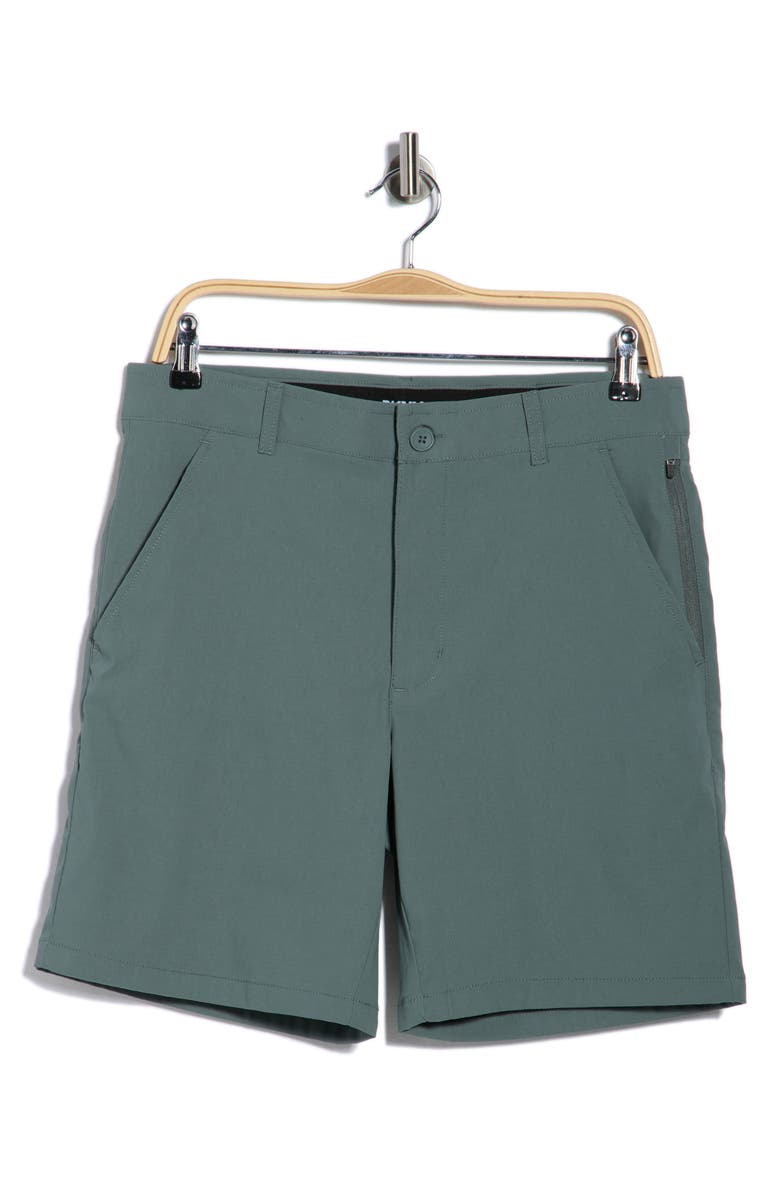 DKNY SPORTSWEAR Essential Tech Chino Shorts, Alternate, color, Balsam Green