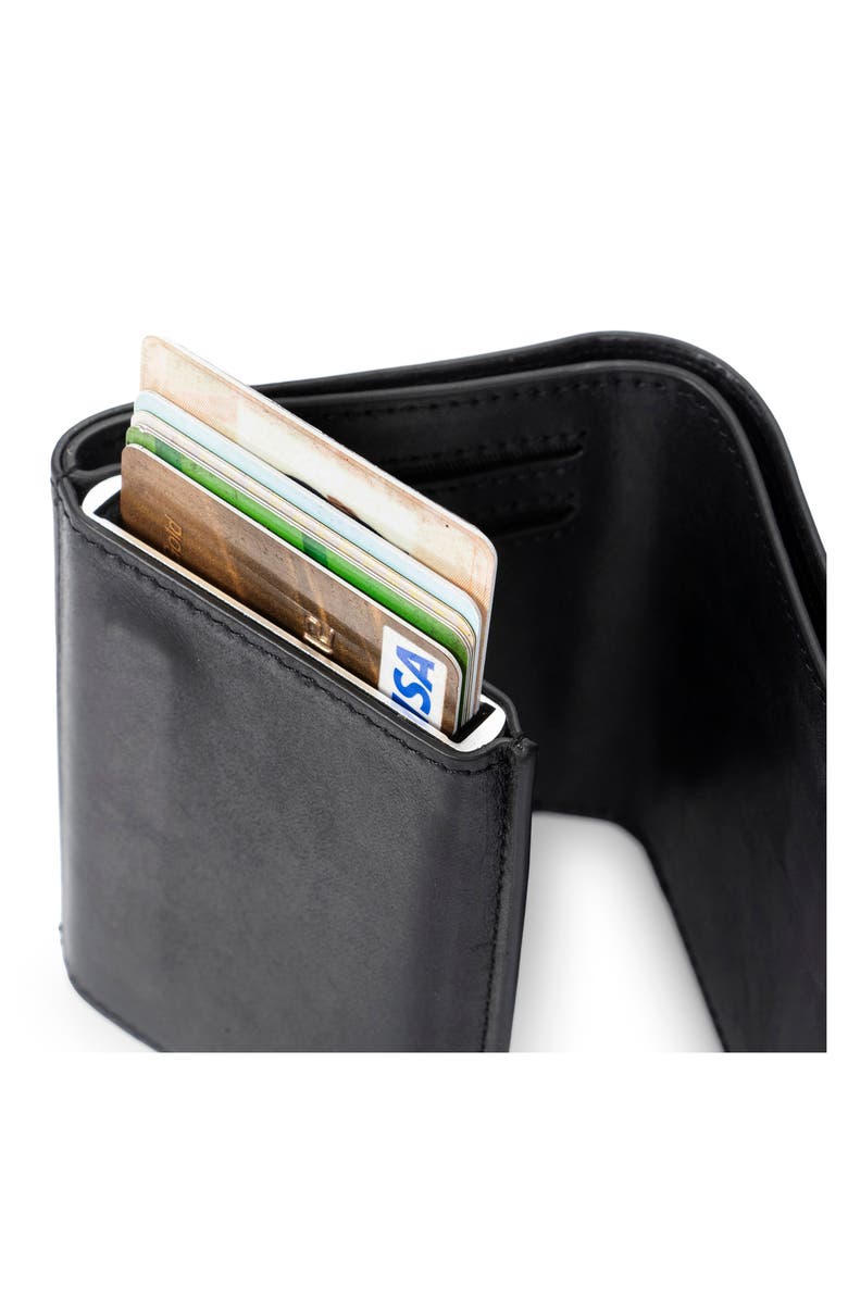 Velez Garry Tech Leather Card Holder, Alternate, color, Black