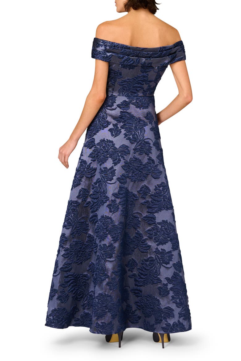 Floral Jacquard Off the Shoulder Gown (Women) | Nordstrom