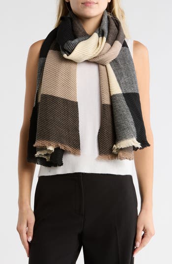 Nordstrom Rack Pleated Scarf In Multi