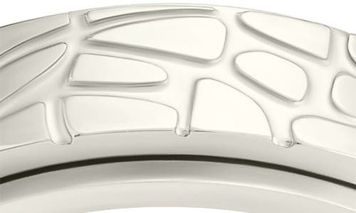 Sterling Forever Textured Spinner Ring In Silver