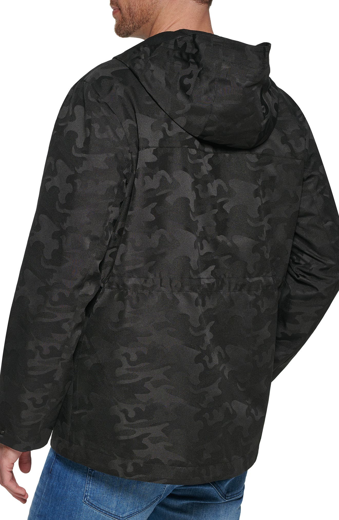 KARL LAGERFELD PARIS Draw Cord Zip Jacket (Men) | Nordstromrack