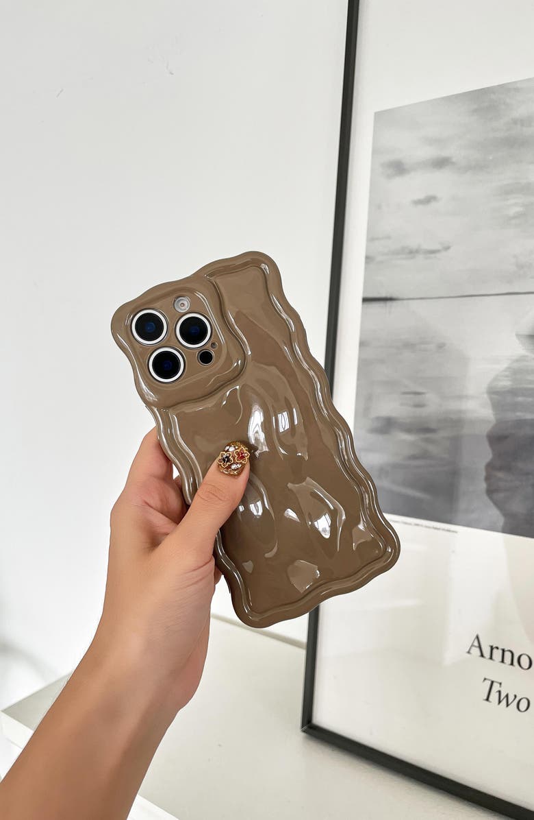 Auramma Meteorite iPhone 15 Pro Case, Alternate, color, Khaki
