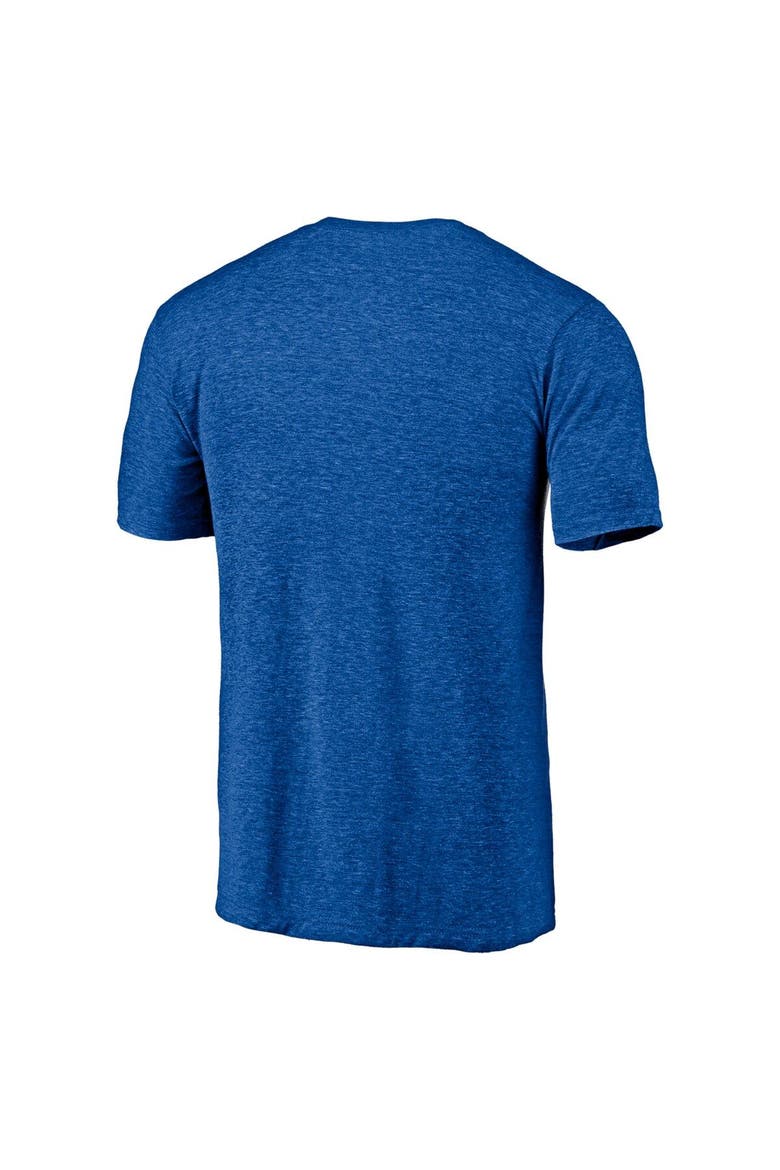 Men's Fanatics Branded Heathered Royal Los Angeles Rams Hometown Collection Throwback T-Shirt, Alternate, color, Heather Royal