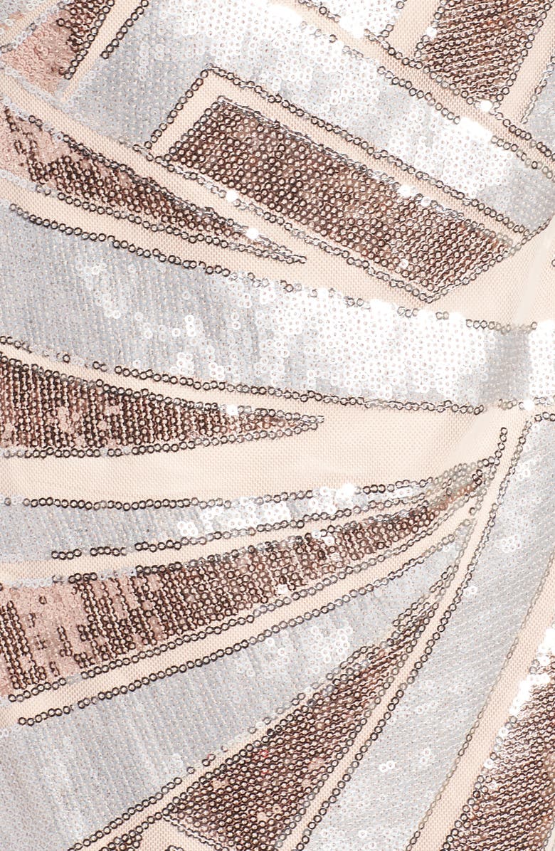 Vince Camuto Sequin Body-Con Dress, Alternate, color,