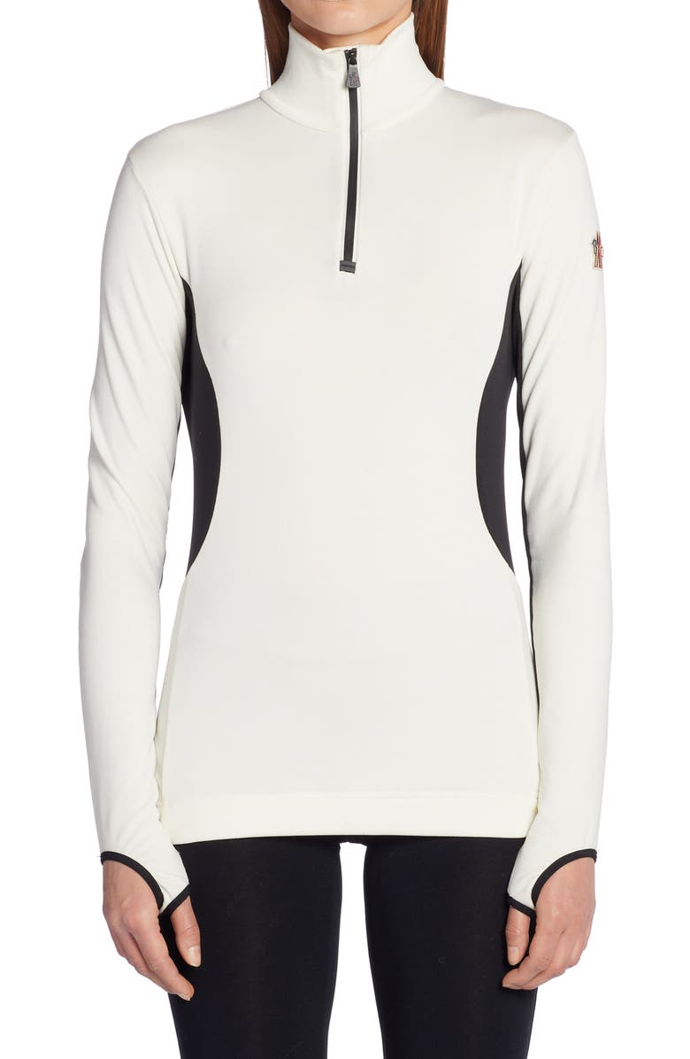 Moncler Grenoble Colorblock Half Zip Sweatshirt, Main, color,