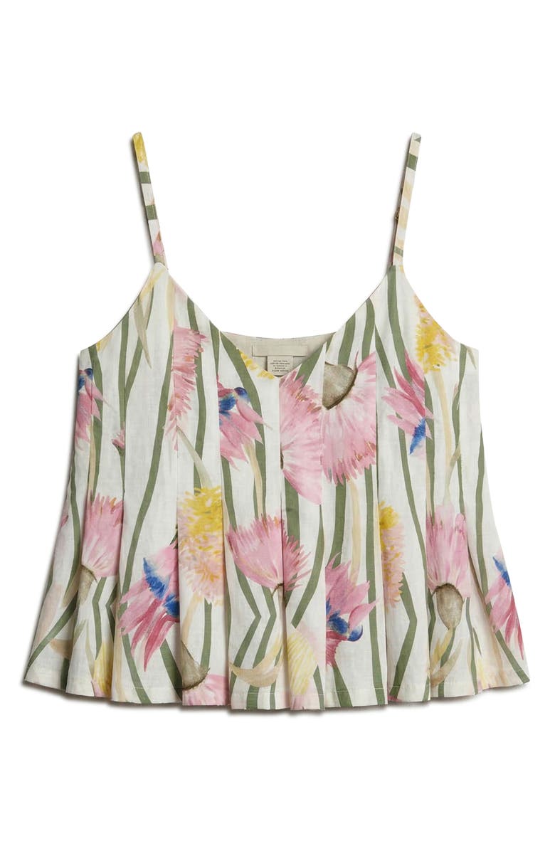 The Lulo Project The Reef Pleated Camisole, Alternate, color, Aussie Desert Flowers