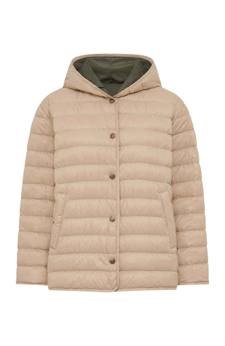 GERARD DAREL Serena Quilted Hooded Reversible Jacket, Alternate, color, Sand