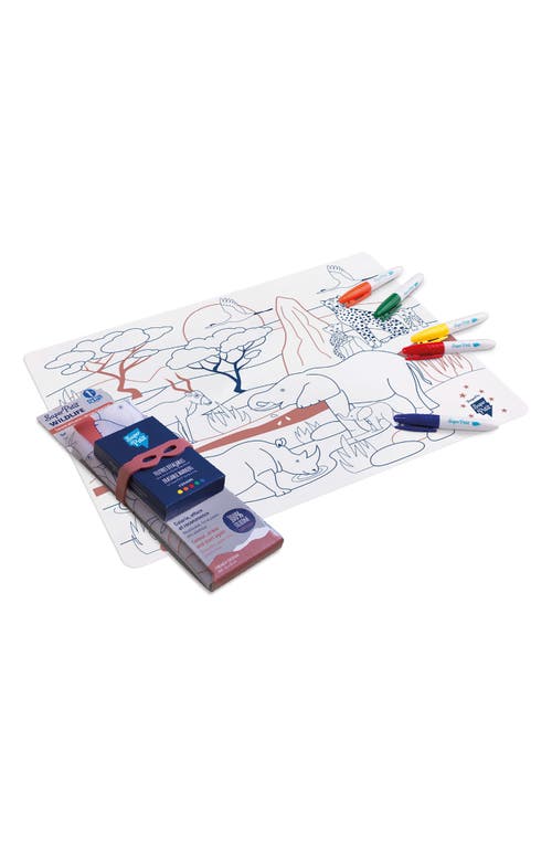 Scrunch African Savanna Reusable Coloring Mat & Washable Markers in Multi  product
