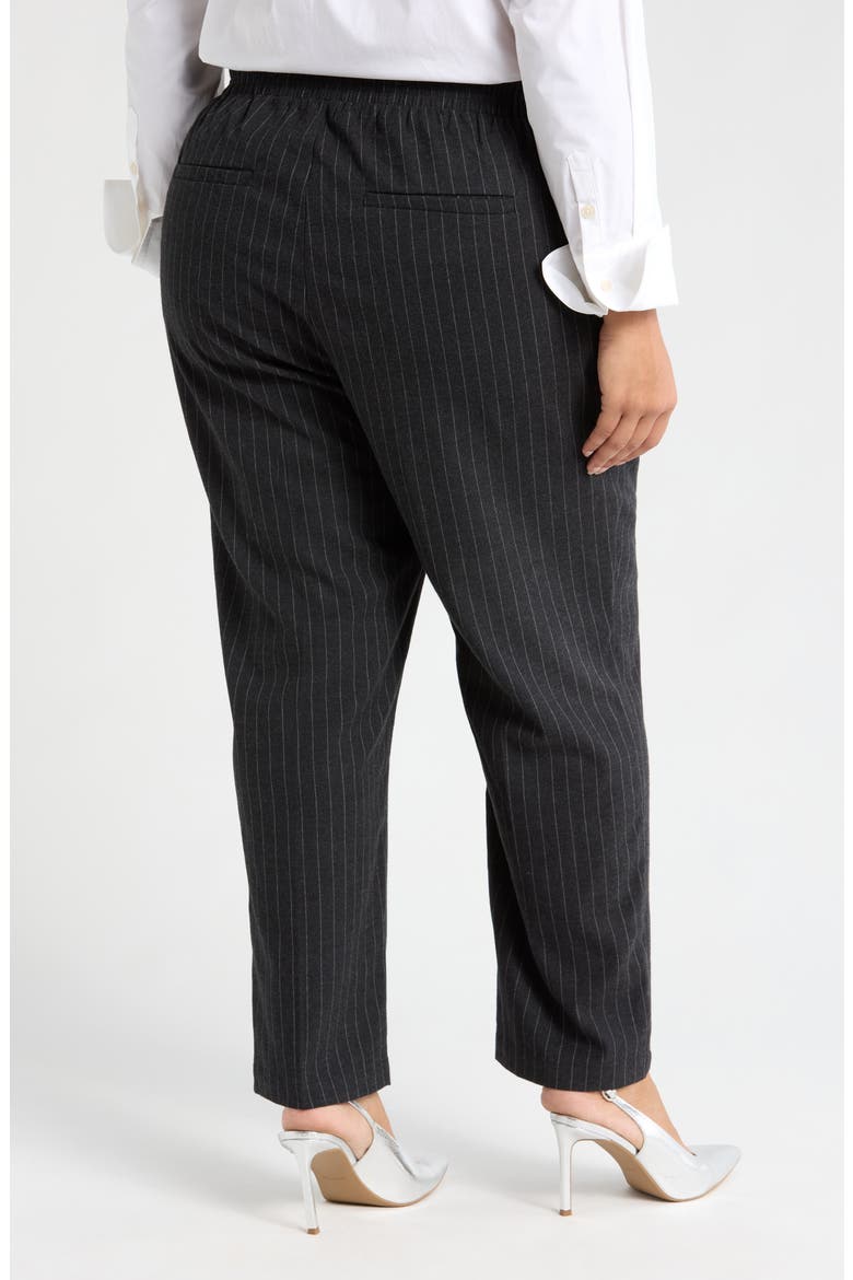 The Pinstripe High Waist Pants, Alternate, color, GRAPHITE