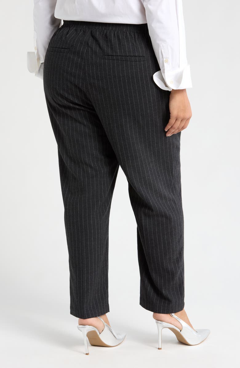 Universal Standard The Pinstripe High Waist Pants, Alternate, color, Graphite