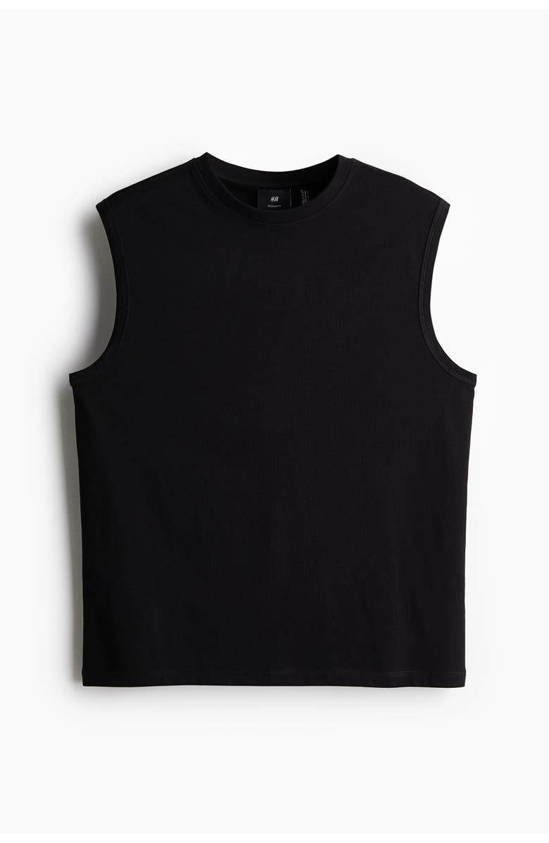 H&M Coolmax<sup>®</sup> regular fit tank top, Alternate, color, Black