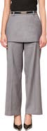 MAUDE CLUB Roxy Layered Waist Wide Leg Pants