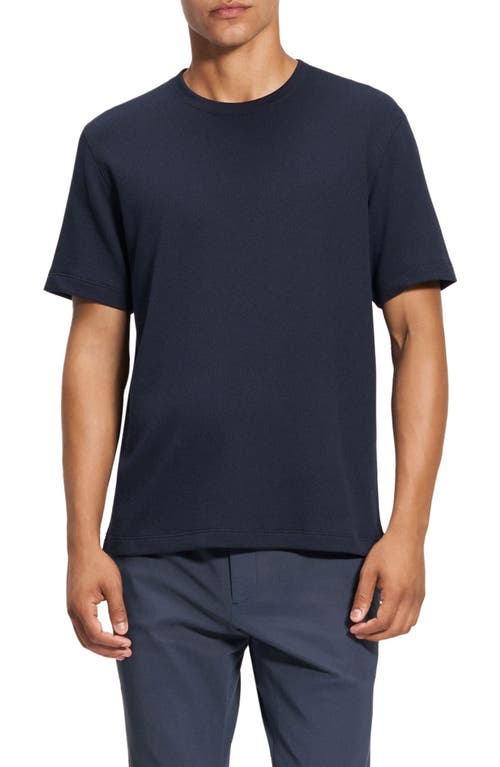 Theory Precise Crewneck Tee In Baltic