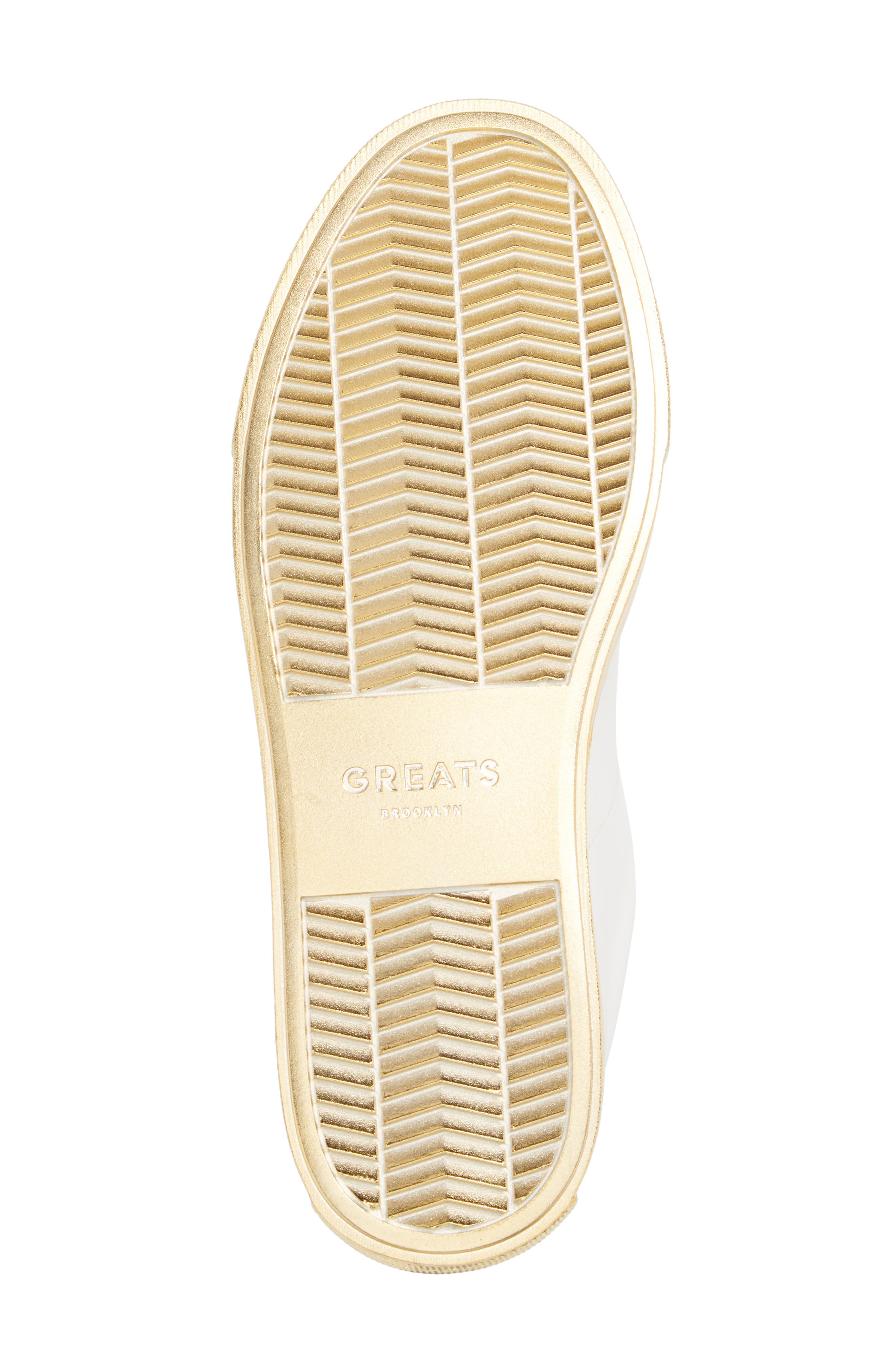 Royale Low Top Sneaker, Alternate, color, BLANCO GOLD LEATHER