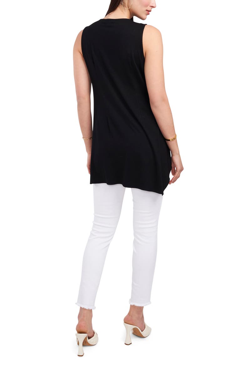 Asymmetrical Hem TunicTop, Alternate, color, RICH BLACK