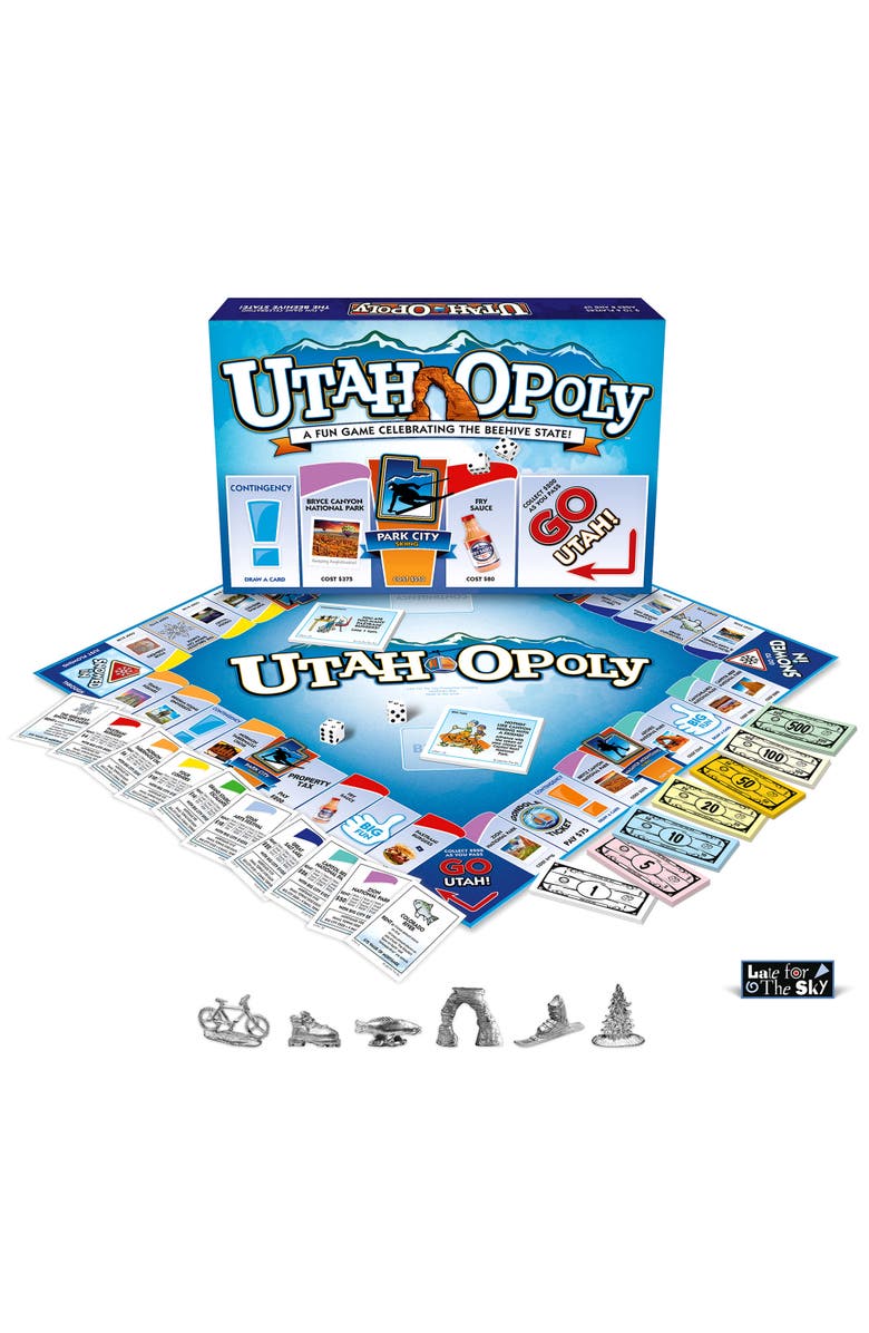 Late for the Sky Utahopoly Monopoly Board Game, Alternate, color, Multicolored