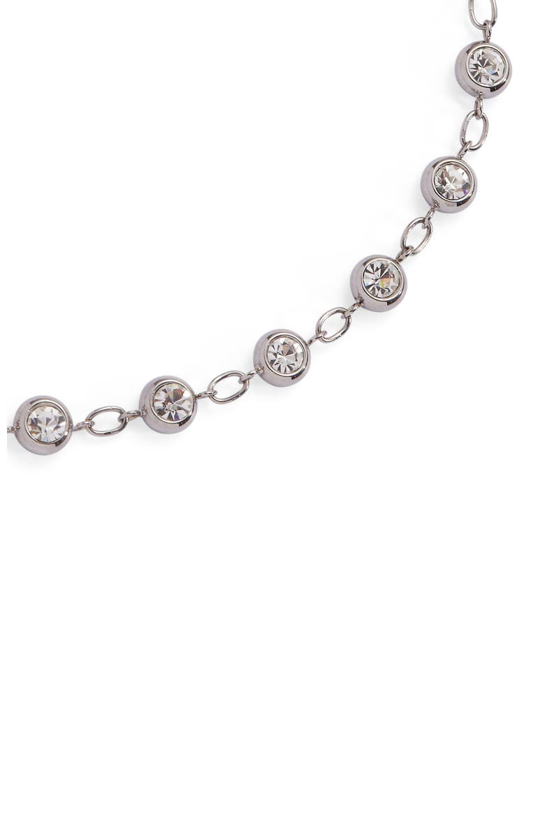 Crystal Pebble  Bracelet, Alternate, color, Silver