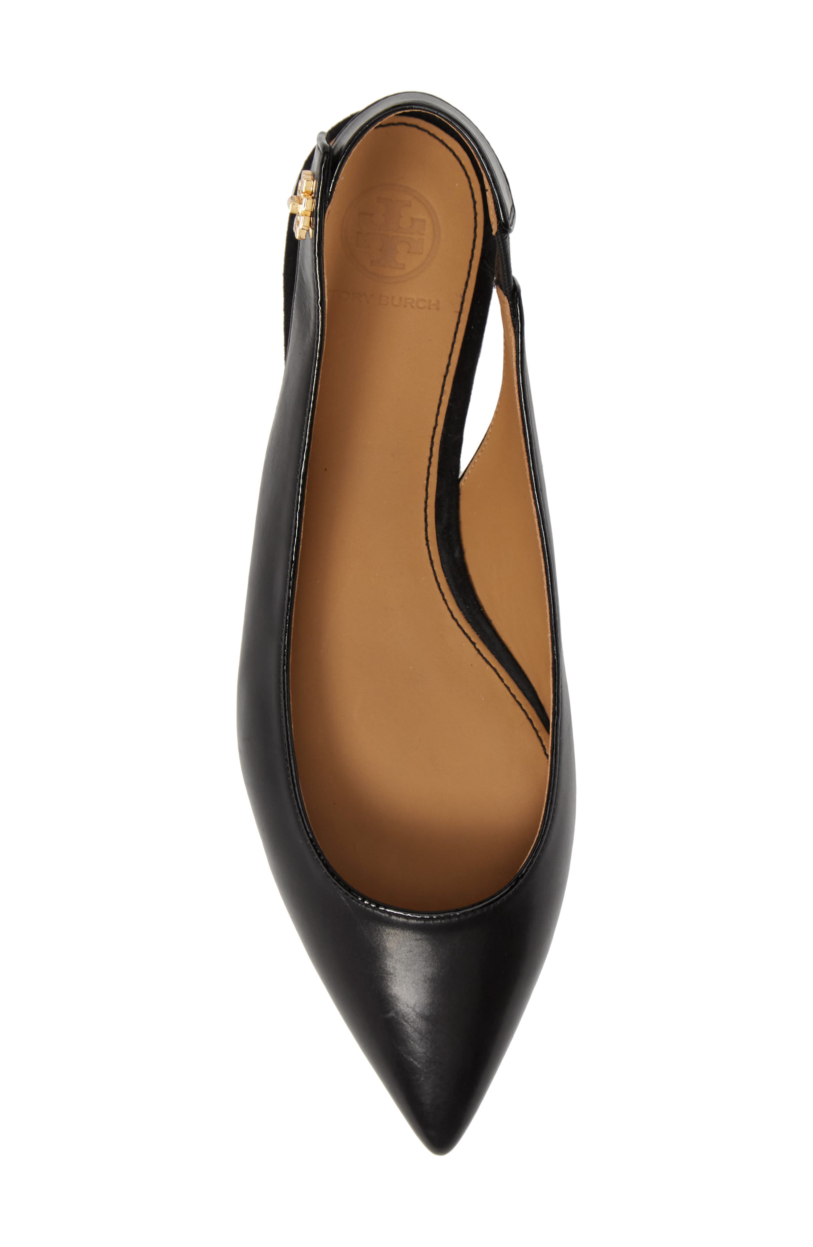 Tory Burch Kira Slingback Pointy Toe Flat, Alternate, color, 