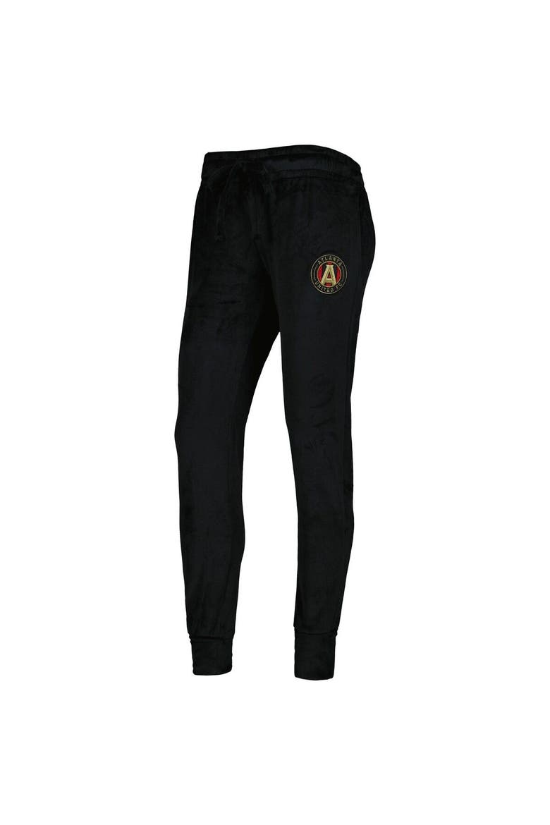 Women's Concepts Sport Black Atlanta United FC Intermission Velour Cuffed Pants, Alternate, color, Black