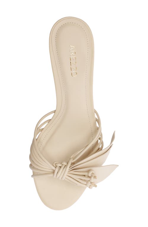 Arezzo Viola Mid Slide Sandal In Brown