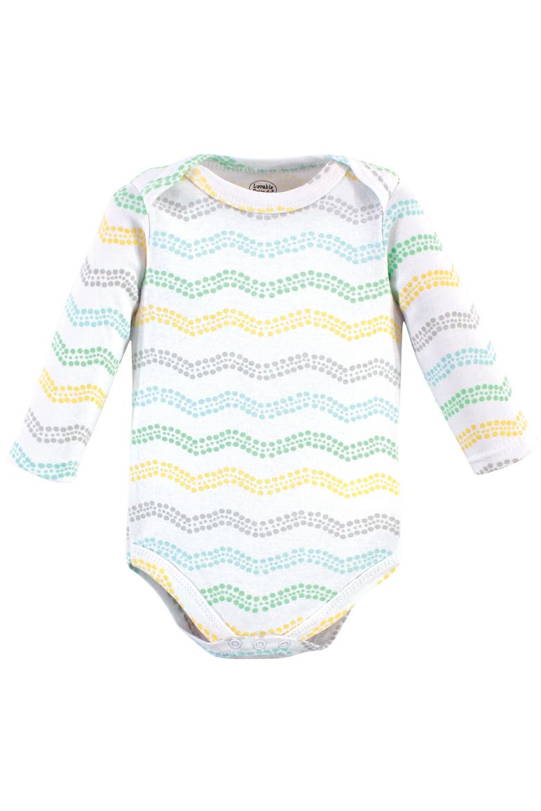 Inclusive Long-Sleeve Cotton All-in-One Apparel, Alternate, color, Unisex Basic Elephant