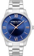Kenneth Cole New York Three Hand Quartz Bracelet Watch, 44mm