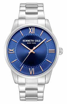 Three Hand Quartz Bracelet Watch, 44mm