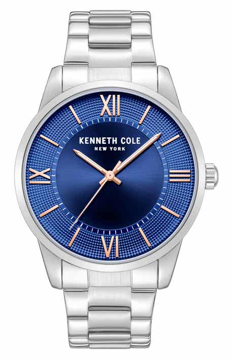 Three Hand Quartz Bracelet Watch, 44mm