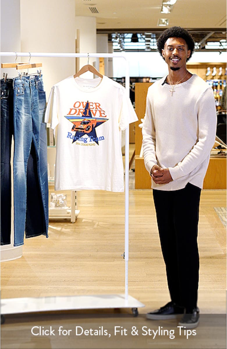 Overdrive Racing Cotton Graphic T-Shirt, sales video thumbnail