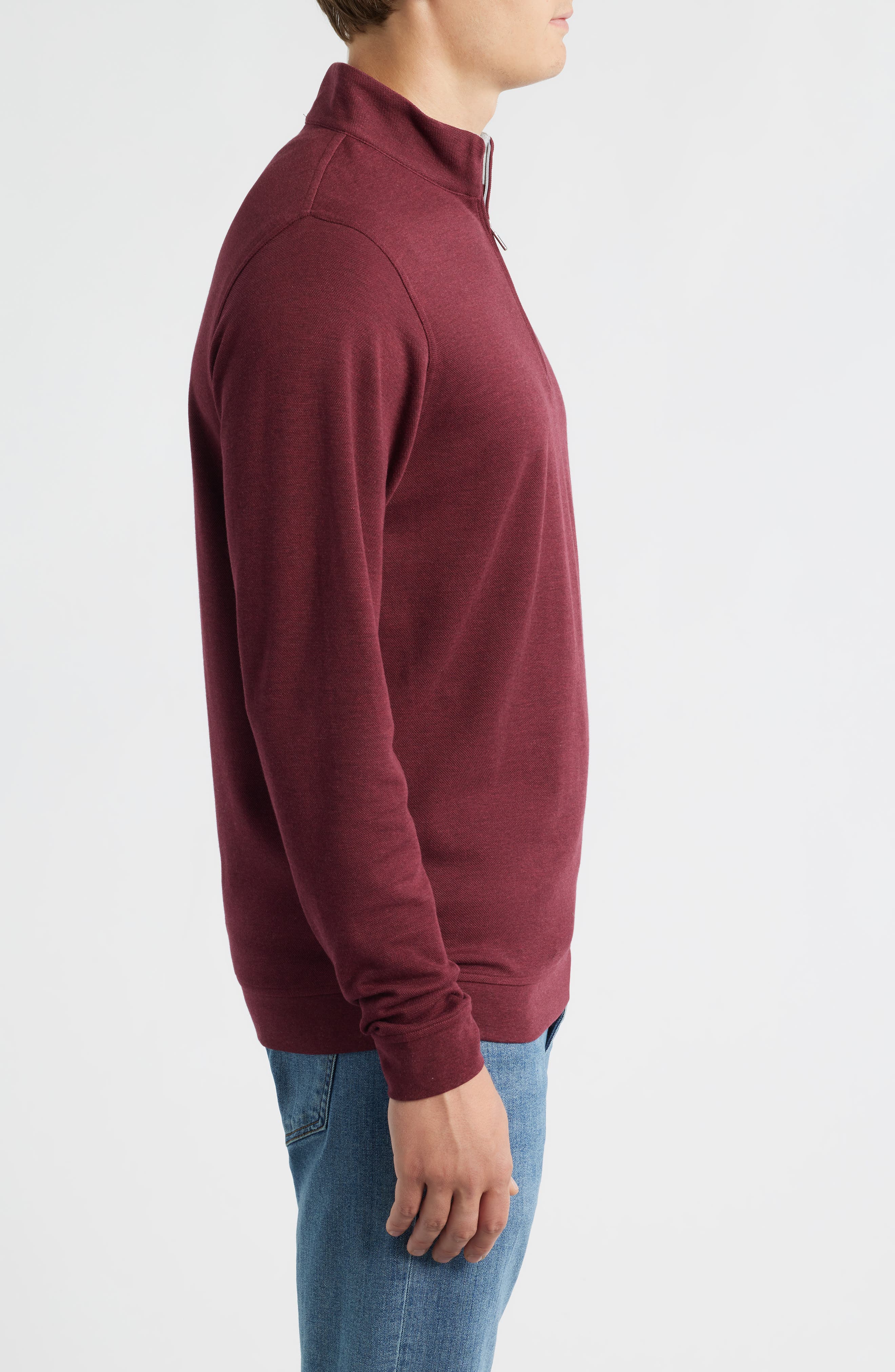 Мужские Peter Millar Comfort Interlock Quarter Zip Pullover — фото 3
