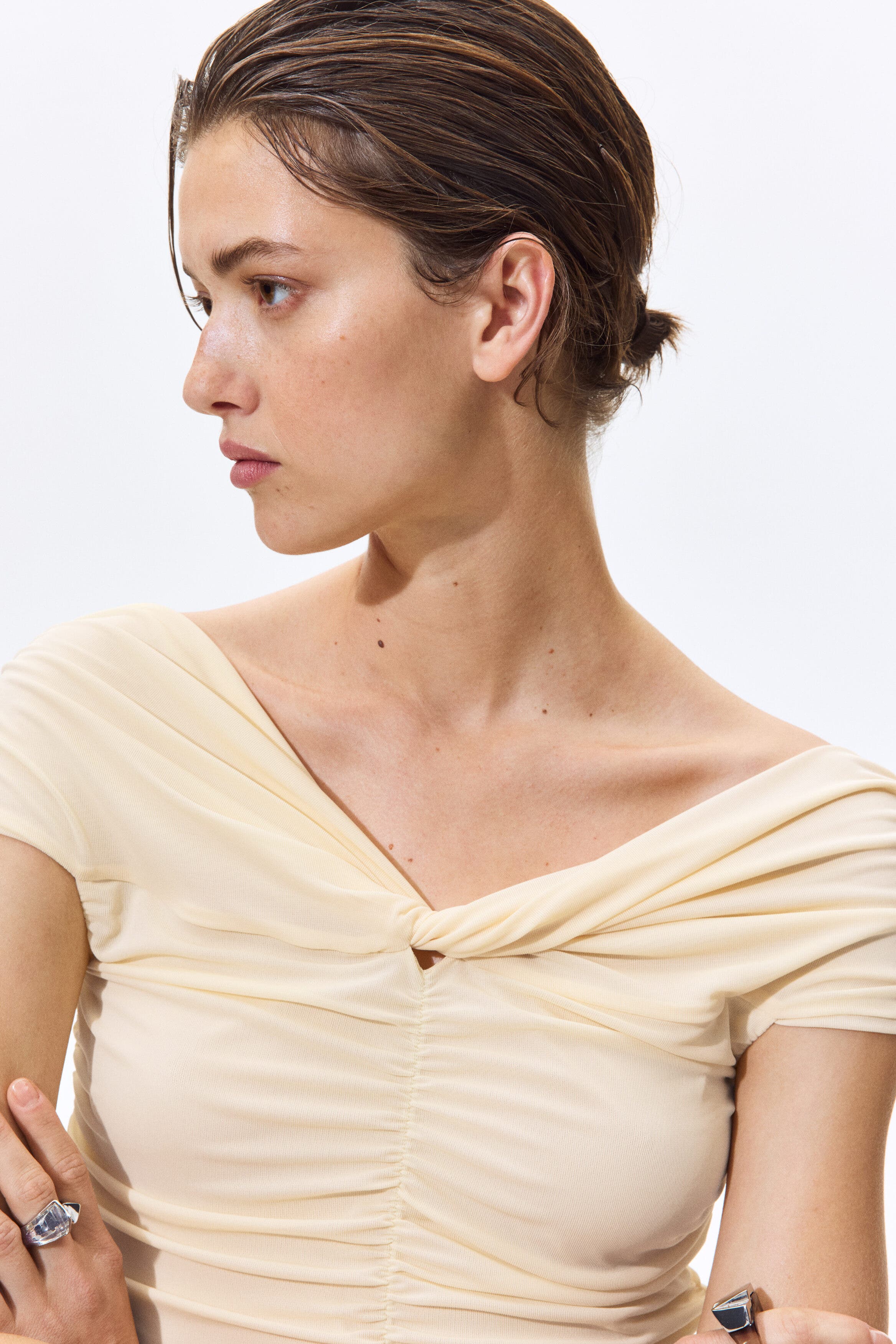 Gathered Off-the Shoulder Top - image 2