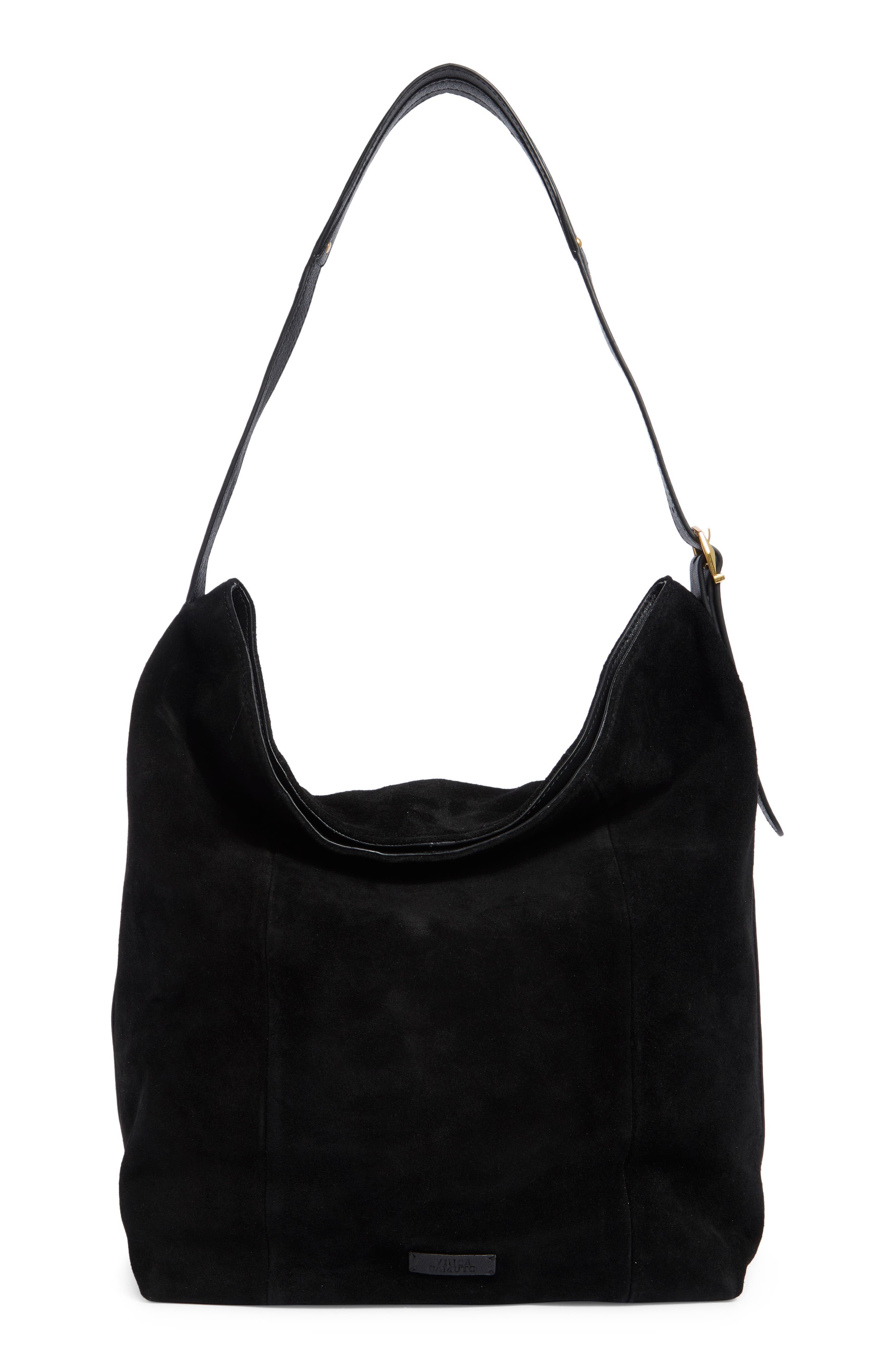 Nelly Suede Hobo, Alternate, color, BLACK COW SUEDE KOREAN NAPPA