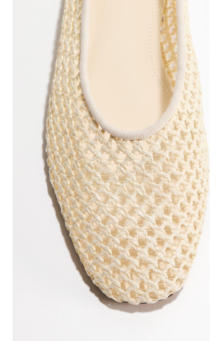 H&M Braided Ballet Flats, Alternate, color, Cream