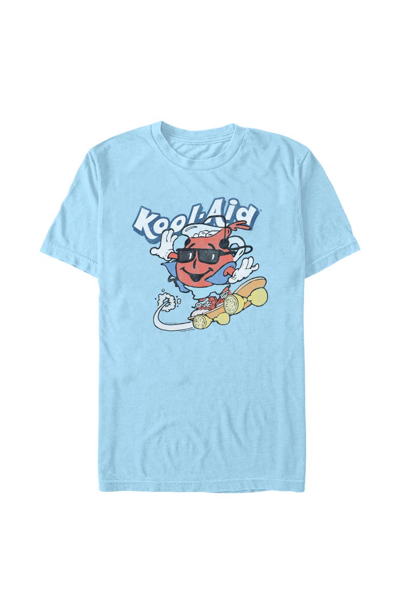 Kool-Aid Men's Kool-Aid Vintage Skating Graphic T-Shirt, Main, color, Light Blue