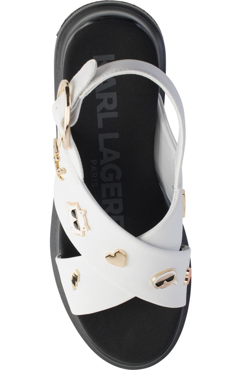 KARL LAGERFELD PARIS Tilda Platform Wedge Sandal, Alternate, color,