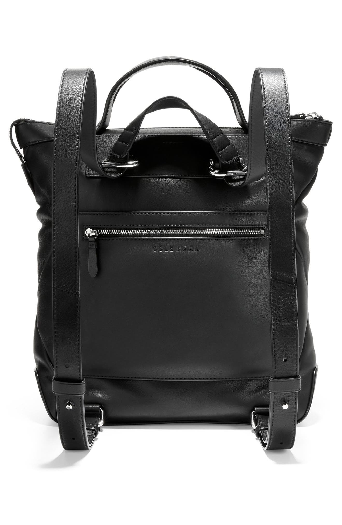 Cole Haan Grand Ambition Small Quilted Leather Convertible Backpack, Alternate, color, 