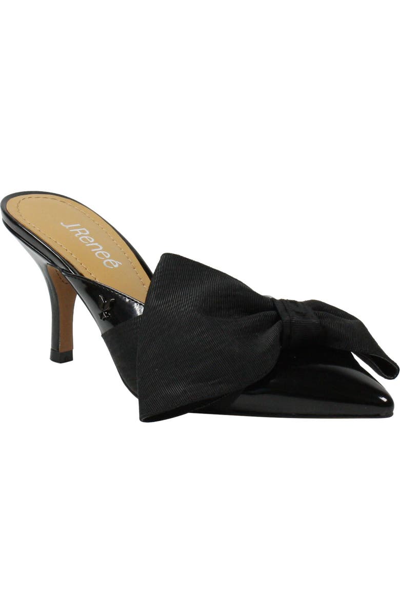 J. Reneé Elonna Asymmetrical Bow Pointed Toe Mule, Main, color,