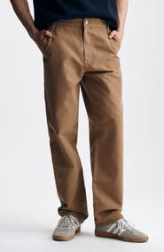 Brooklyn Industries Williamsburg Relaxed Straight Leg Canvas Carpenter Pants
