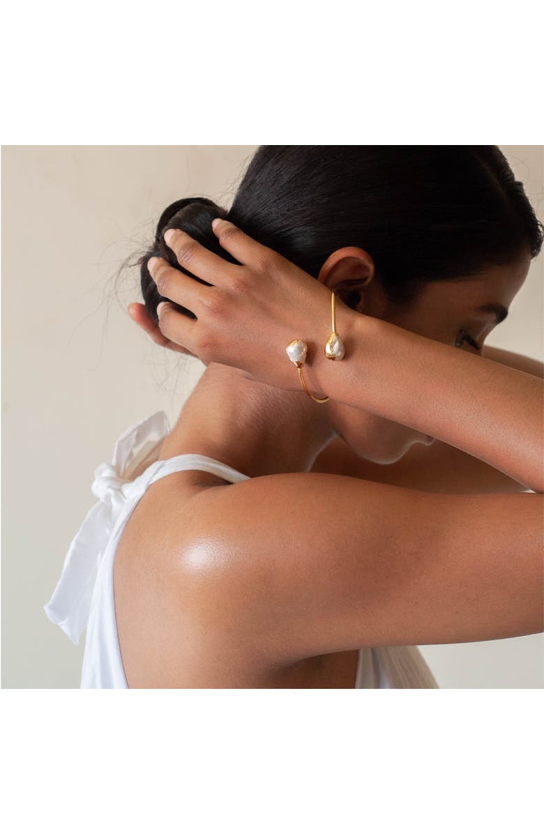 Dhwani Bhansal REVA BRACELET, Alternate, color, Gold Plated