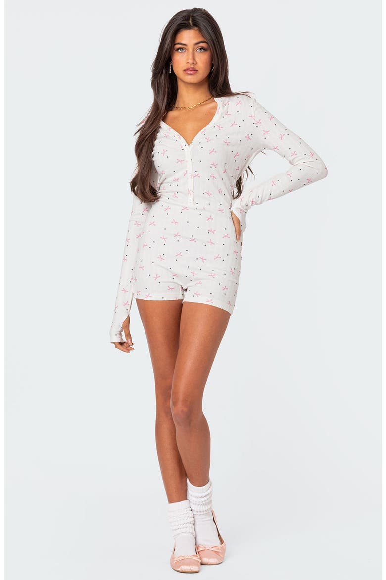 Mindy Pointelle Romper, Alternate, color, WHITE