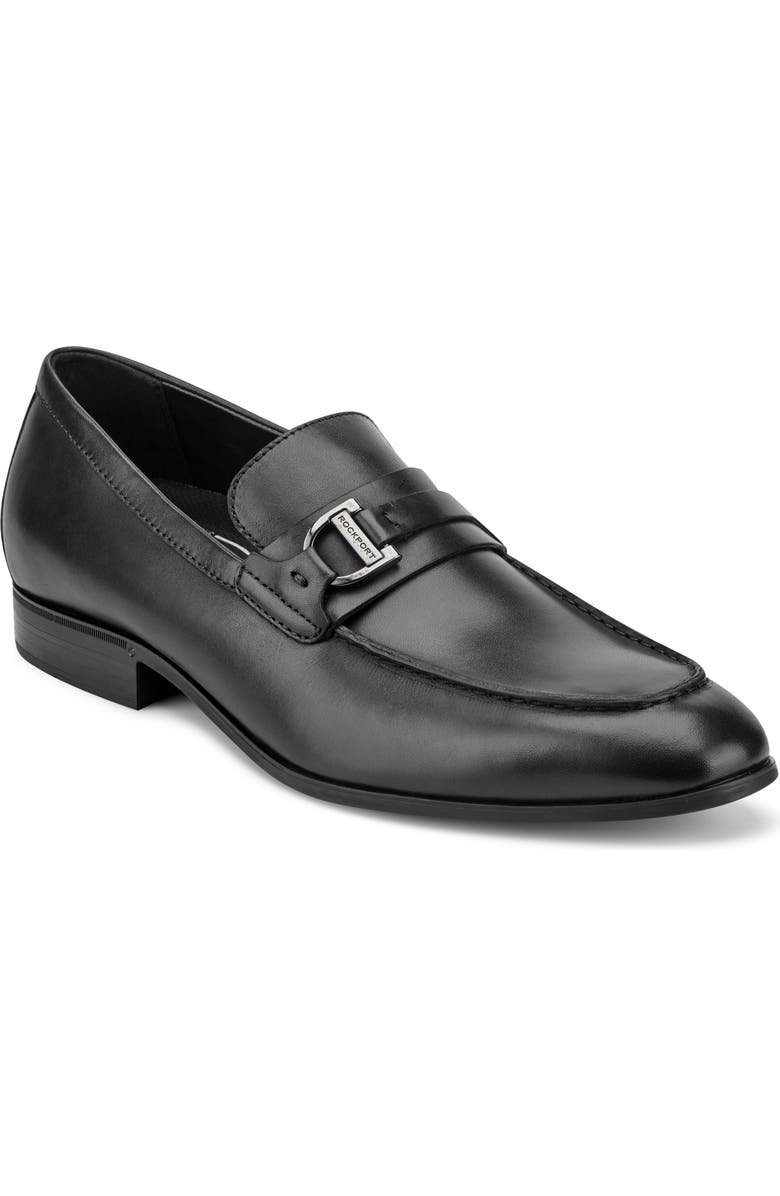 Rockport Carlo Leather Loafer, Main, color, Black