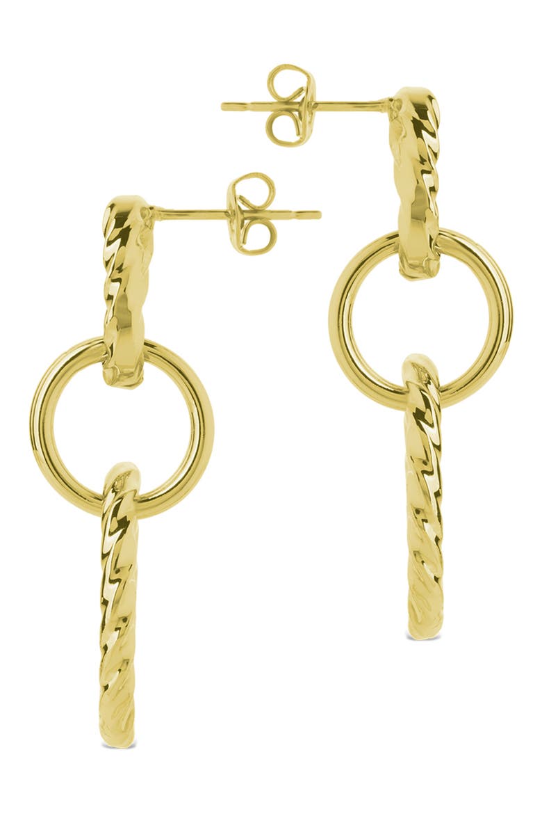 Esther Oval Link Drop Earrings, Alternate, color, GOLD