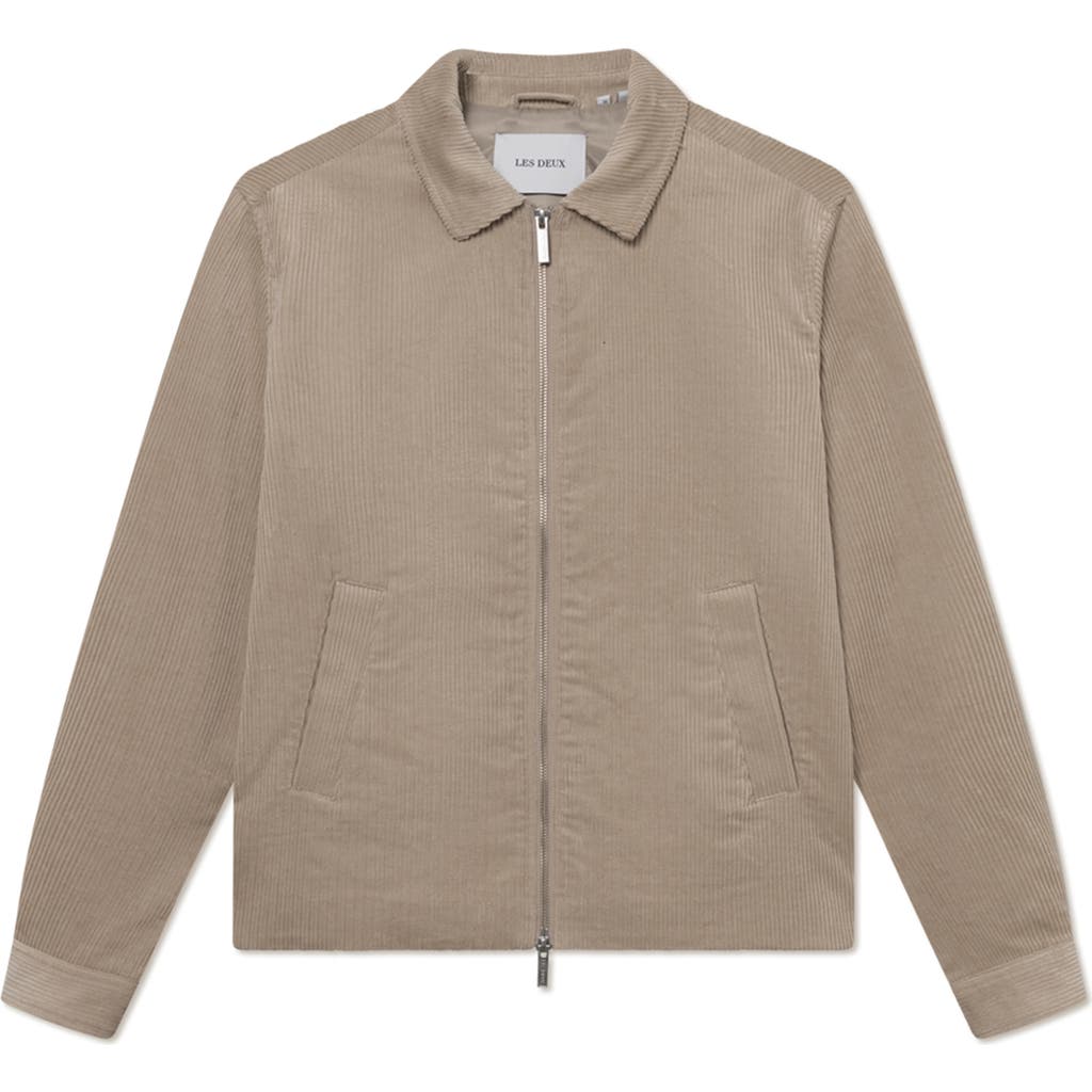 Les Deux Marchall Corduroy Coach's Jacket In Brown