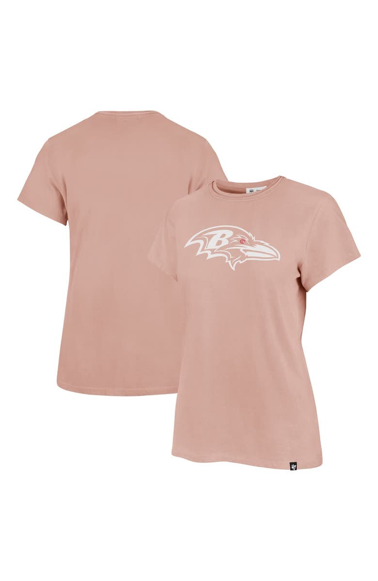 '47 Women's '47  Light Pink Baltimore Ravens Premier Frankie T-Shirt, Alternate, color, 